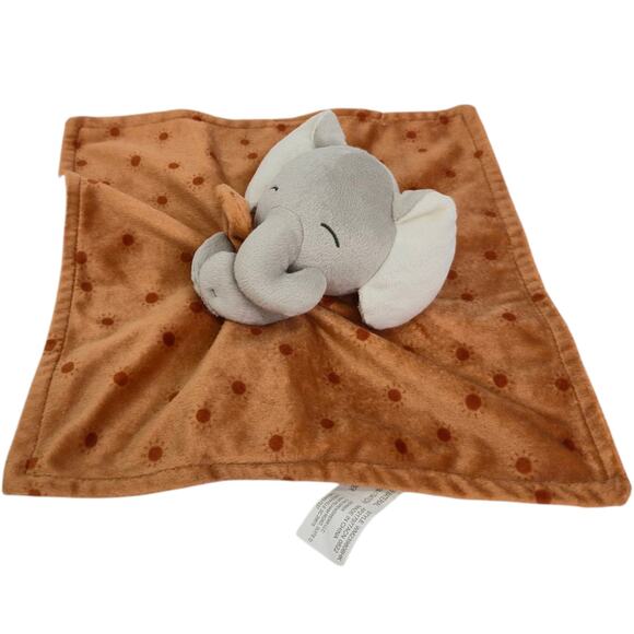 Gerber Modern Moments Elephant Polka Dot Lovey Security Baby Blanket Plush - Picture 3 of 7